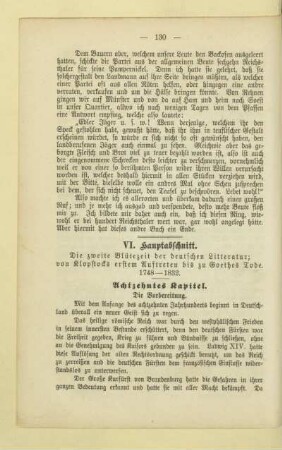 VI. Hauptabschnitt
