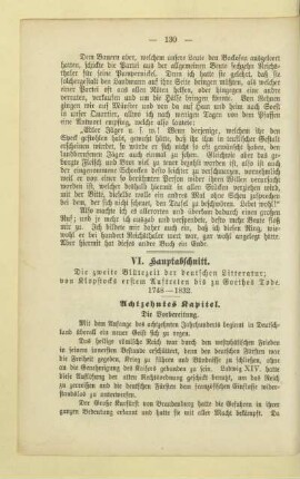 VI. Hauptabschnitt