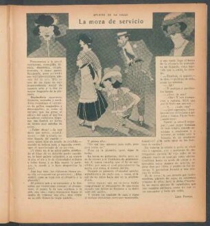 La moza de servicio : Apuntes de la calle