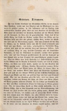 Die Mythologie der asiatischen Völker, der Aegypter, Griechen, Römer, Germanen und Slaven, 1. Die Mythologie der Griechen