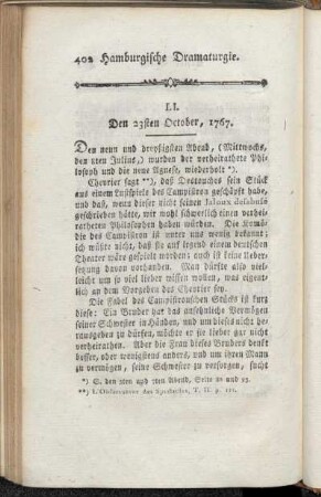 LI. Den 23sten October, 1767