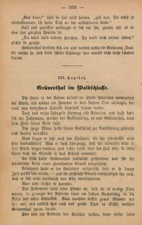 352. Kapitel. Grünenthal im Waldschlosse