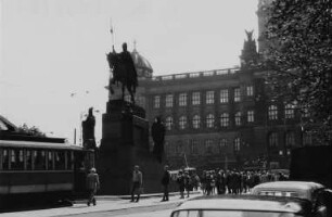 Ansicht mit Wenzelsdenkmal und Nationalmuseum