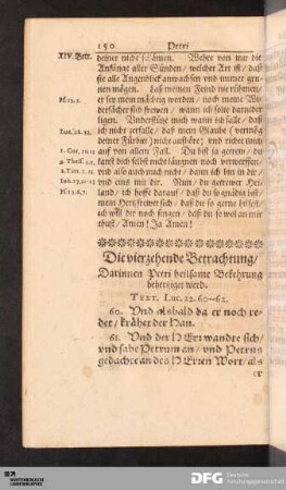 Die vierzehende Betrachtung [...].