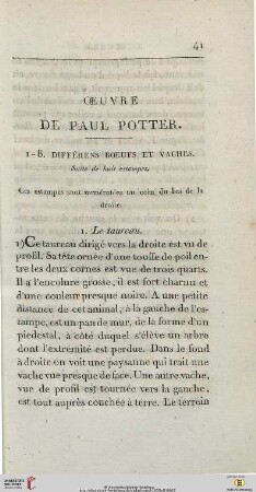 Oeuvre de Paul Potter