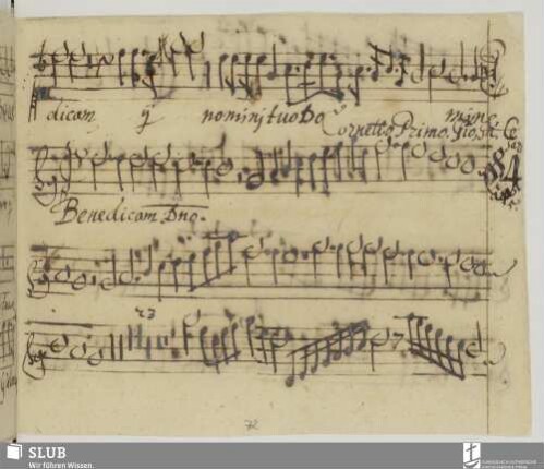[Cesare, Giovanni Martino:] Benedicite Domino