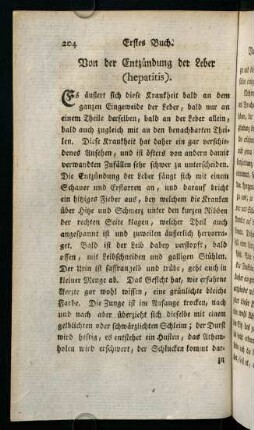 204-214, Von der Entzündung der Leber (hepatitis)