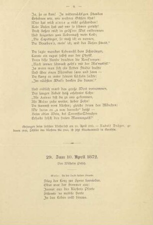 29. Zum 10. April 1872