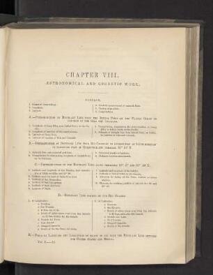 Chapter VIII. Astronomical and Geodetic Work.