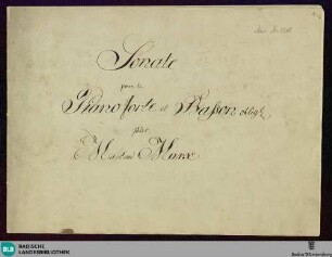 Sonatas - Don Mus.Ms. 1288 : pf, fag; F