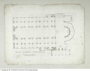 Rom, San Giovanni in Laterano, Grundriss - Novae Basilicae Lateranensis Ichnographia