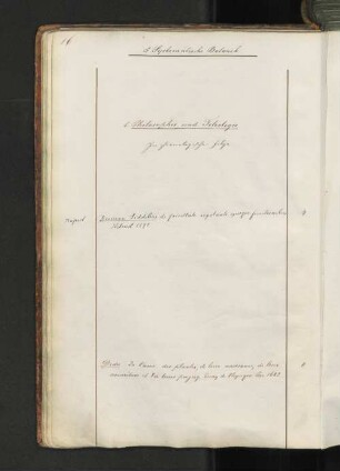 b. Philosophie und Teleologie.