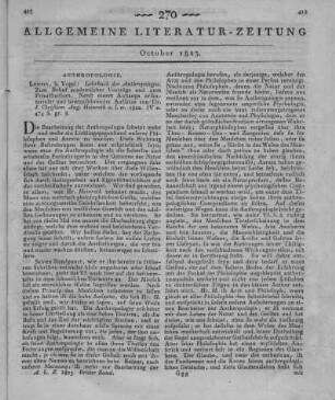 Heinroth, J. C. A.: Lehrbuch der Anthropologie. Leipzig: Vogel 1823