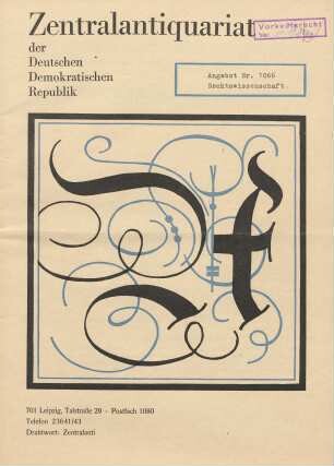 Nr. 1066: Rechtswissenschaft