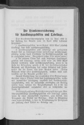 Die Krankenversicherung für Handlungsgehilfen und Lehrlinge.