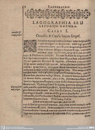 Caput I. Occasio et CAsa hujus scripti.