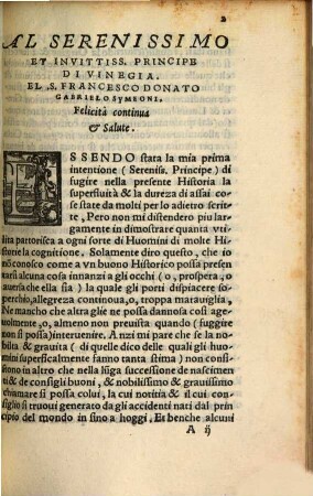 Comentarii Di Gabriello Symeoni Fiorentino Sopra Alla Tetrarchia Di Vinegia, Di Milano, Di Mantova, Et Di Ferrara