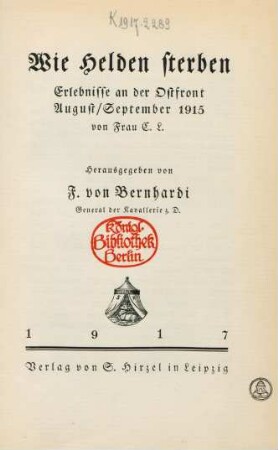 Wie Helden sterben : Erlebnisse an der Ostfront ; August