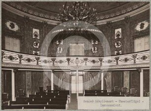 Theatersaal im Theaterflügel von Schloss Sibyllenort