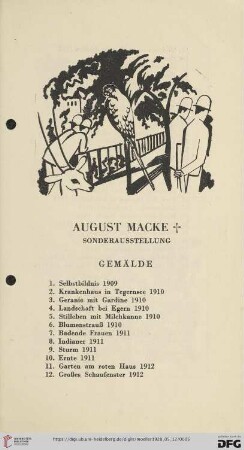 August Macke † (Nr. 1-39)