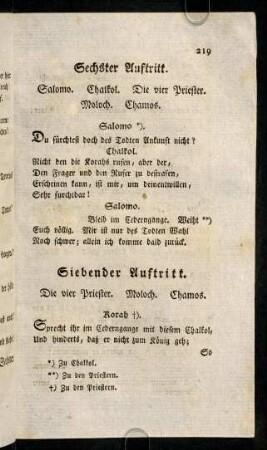 219-234, Sechster Auftritt- Achtzehnter Auftritt.