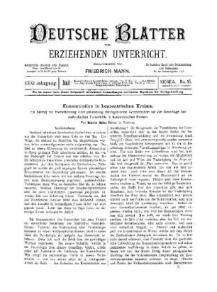 Konzentration in konzentrischen Kreisen : ein Beitrag zur Herbeiführung einer planmäßig durchgeführten Konzentration auf der Grundlagen des methodischen Fortschritts in konzentrischen Kreisen