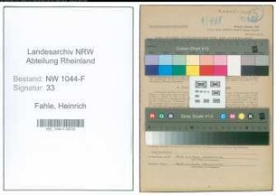 Entnazifizierung Heinrich Fahle , geb. 27.06.1907 (Kaufmann)