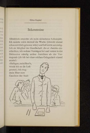 Elftes Kapitel Bekenntnisse