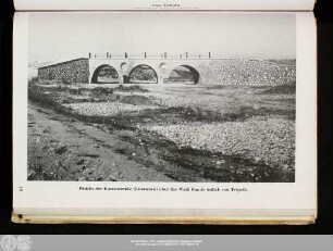 Brücke der Küstenstraße (Litoranea) über das Wadi Ramle östlich von Tripolis
