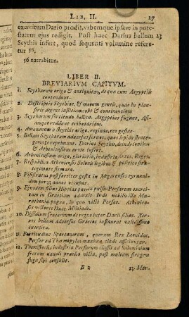 27-65, Liber II. Breviarivm Capitvm