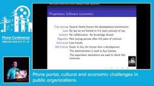 Plone portal, cultural and economic challenges in public organizations