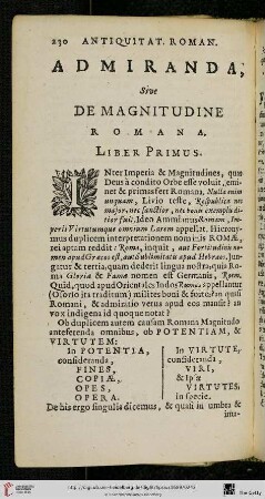 Admiranda sive de magnitudine romana
