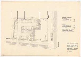 ADAC-Gauhaus, Berlin-Wilmersdorf: Parkplatzgestaltung, 1:200