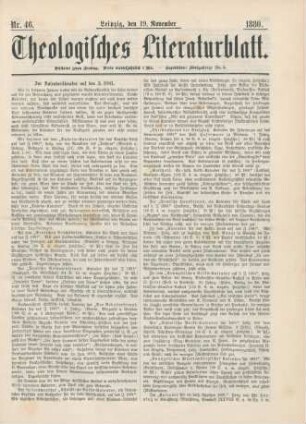 361-363 Zur Kalenderliteratur auf das J. 1881