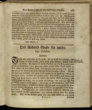 Des Richters Gnade für bußfertige Sünder.