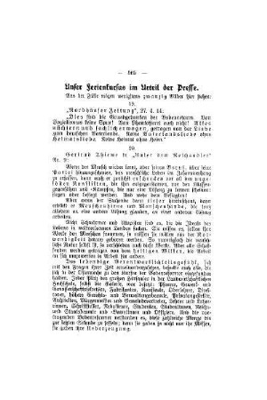 Unser Ferienkursus im Urteil der Presse