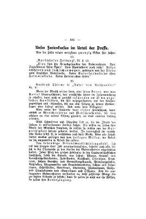 Unser Ferienkursus im Urteil der Presse