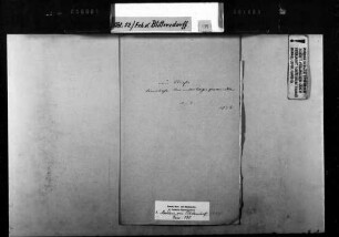 Korrespondenz des Staatsministers Freiherr von Blittersdorf mit dem kurhessischen Bundestagsgesandten von Riess