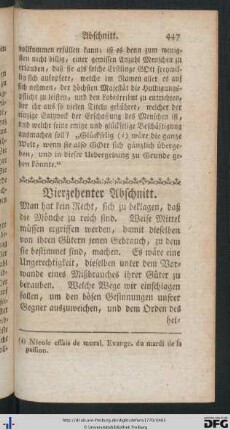 Vierzehenter Abschnitt.