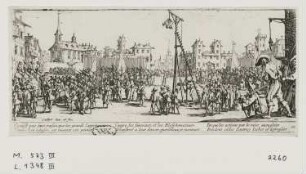 Wippgalgen, Blatt 10 der Folge "Les misères et les malheurs de la guerre"