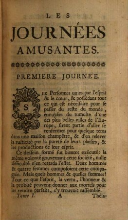 Les Journées Amusantes : Dediées Au Roi, 1