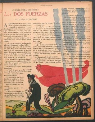 Las dos fuerzas : Cuento para los niños