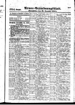 1754. Ausgabe. Freitag, 21. Dezember 1917