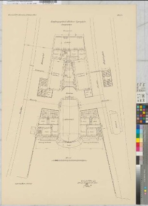 Empfangsgebäude [Bahnhof] Mülheim-Eppinghofen, Blatt~4: Grundriß Obergeschoß [2~Exemplare], M.~1:100