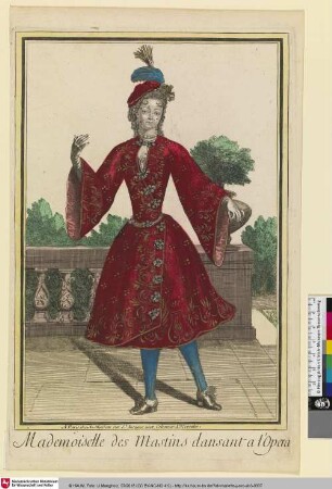 Mademoiselle des Mastins dansant a l'Opera
