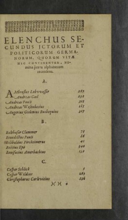 Elenchus secundus