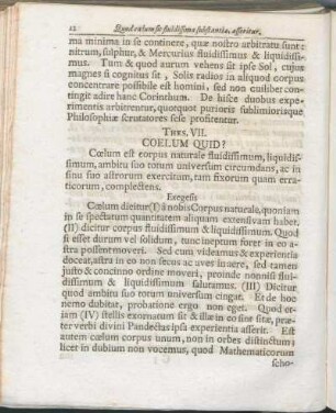 Thes. VII. Coelum Quid?