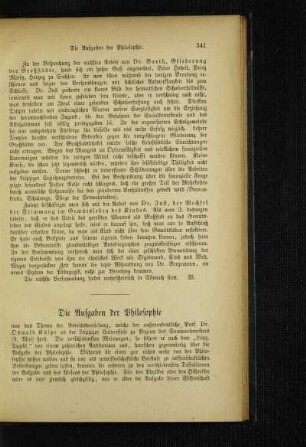¬Die¬ Aufgaben der Philosophie