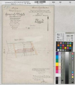 Massen (Unna), Zusammenlegung Niedermassen, Bl. 6 Brouillonkarte Wickede Flur 3