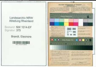 Entnazifizierung Eleonore Brandt , geb. 07.12.1922 (Lehrerin)